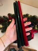 Столова свічка з бджолиного воску - мініатюра 3